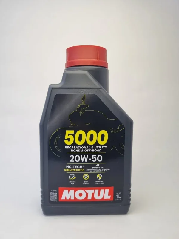 ACEITE MOTUL 5000 20W50 SEMI-SINTETICO