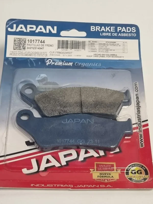 PASTILLAS DELANTERAS PULSAR 135/180 JAPAN